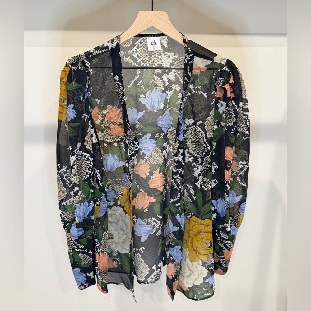 Cabi Floral Sheer Kimono